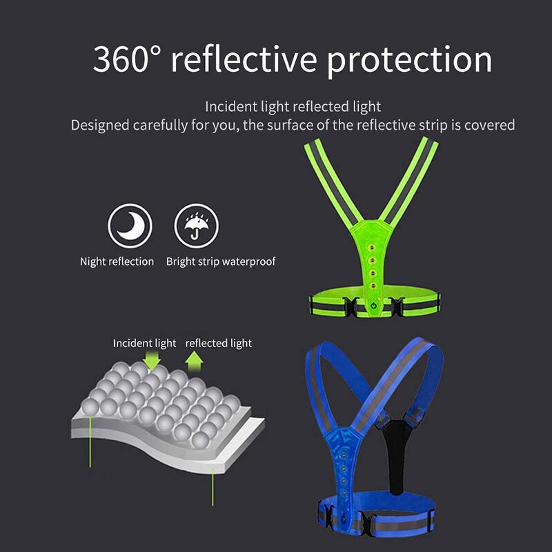 LED Running Vest Factory - OEM Rechargeable Light up Belt