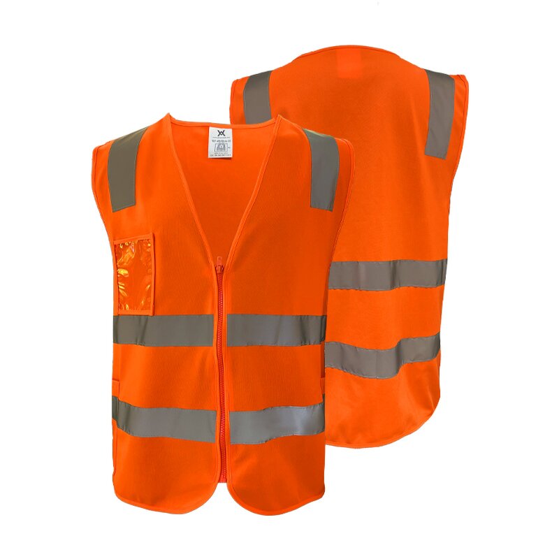 Reflective Vest Factory - OEM Mens Construction Orange Polyester