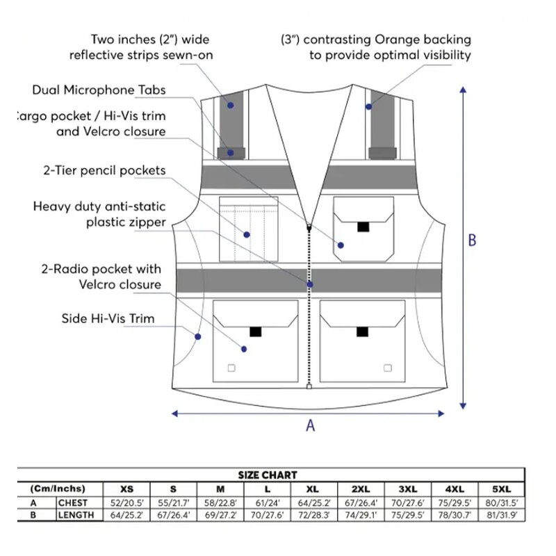 Safety Vest Factory - OEM Security High Viz 4 Pocket Jacket