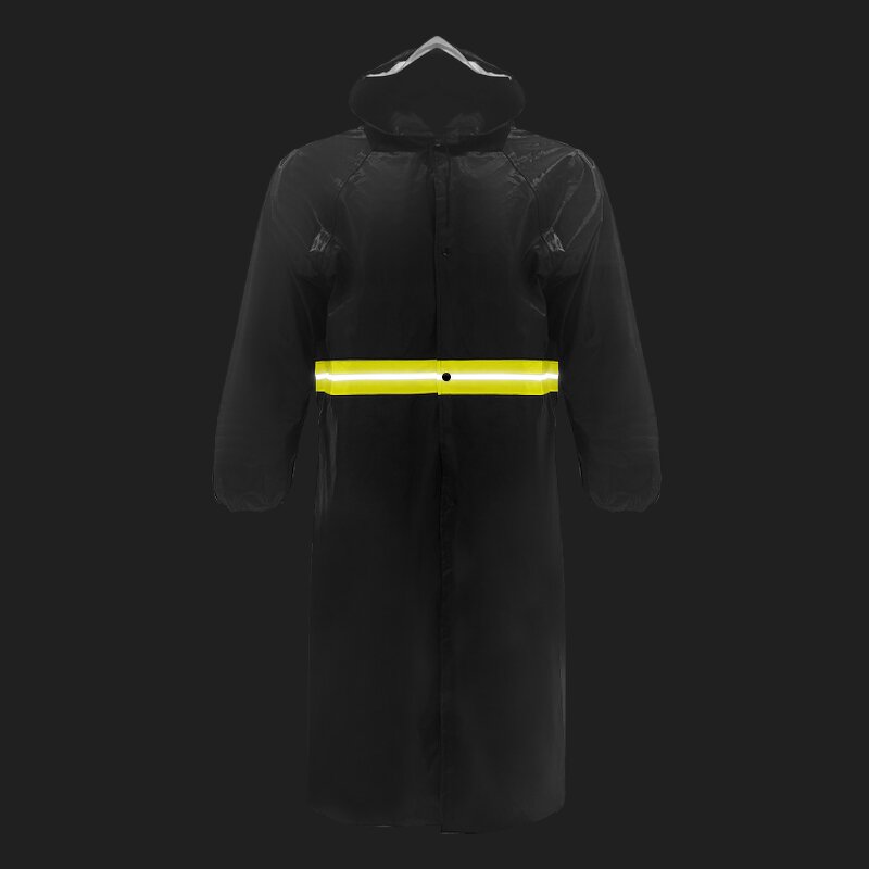 Rain Poncho Factory - OEM Hooded Safety Long Reflective Jacket
