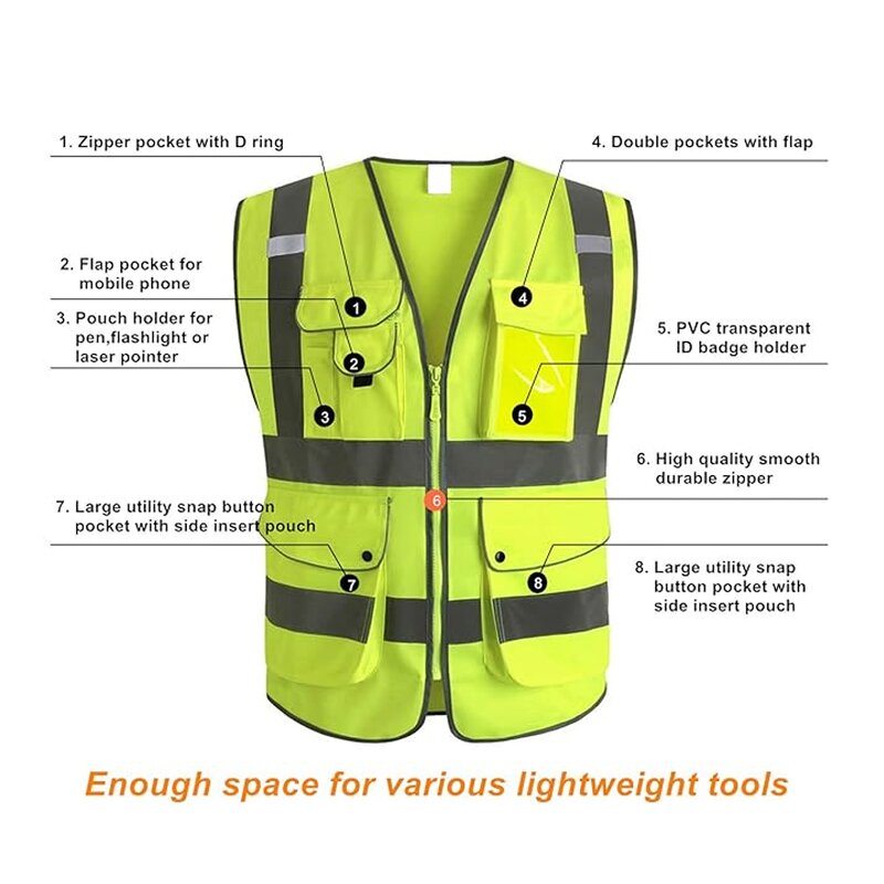 Safety Vest Factory - OEM Class 2 Navy Blue Polyester Vest