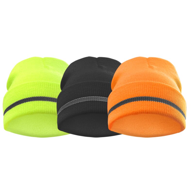 Knitted Beanie Factory - OEM Winter Hi Vis Reflective Hat