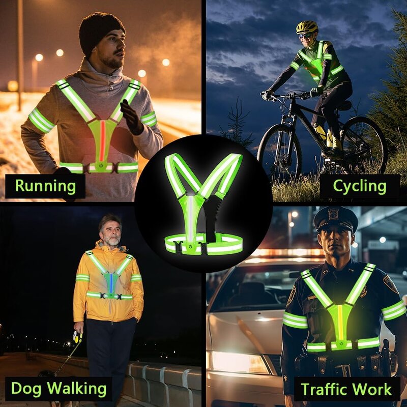 Safety Belt Factory - OEM Night Cycling Hi Vis LED Light