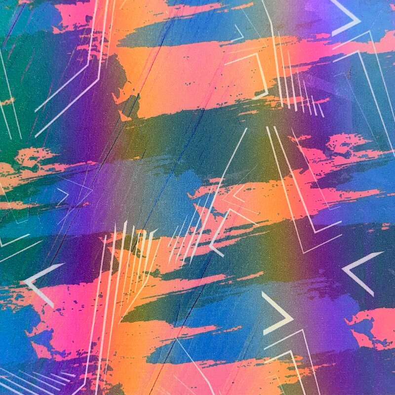 Reflective Fabric Factory - OEM Glow in the Dark Rainbow Material