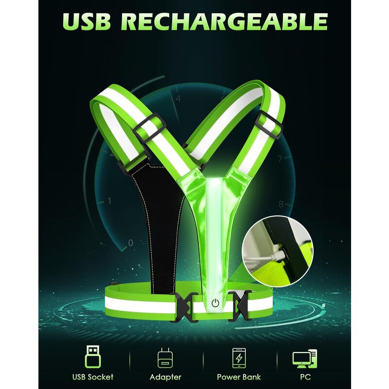 LED Vest Factory - OEM Outdoor Hi Vis Night Running Cycling