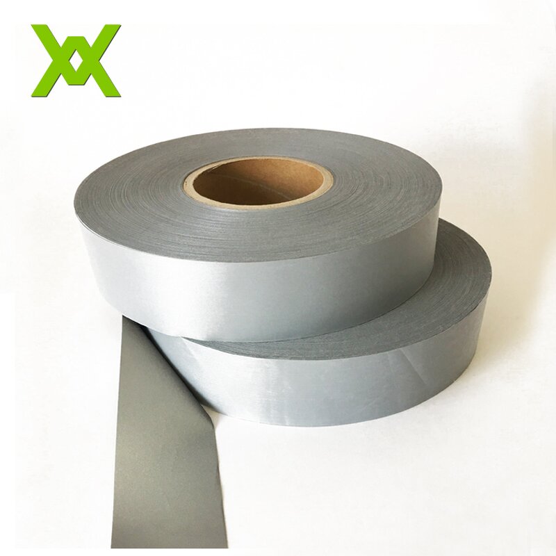 Reflective Tape Factory - OEM Grey Sliver Sew on Fabric Tape