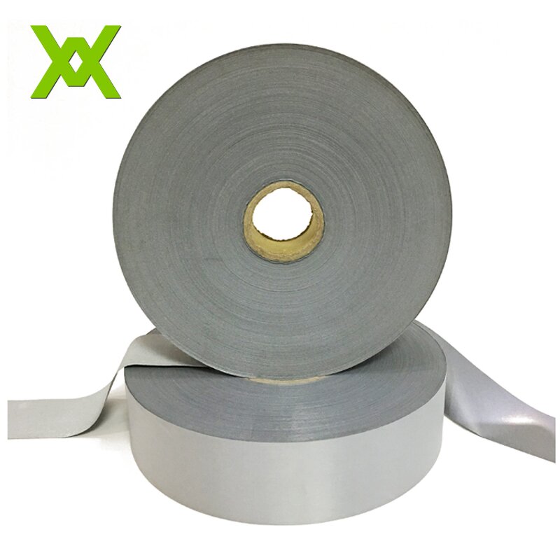 Reflective Tape Factory - OEM Grey Sliver Sew on Fabric Tape