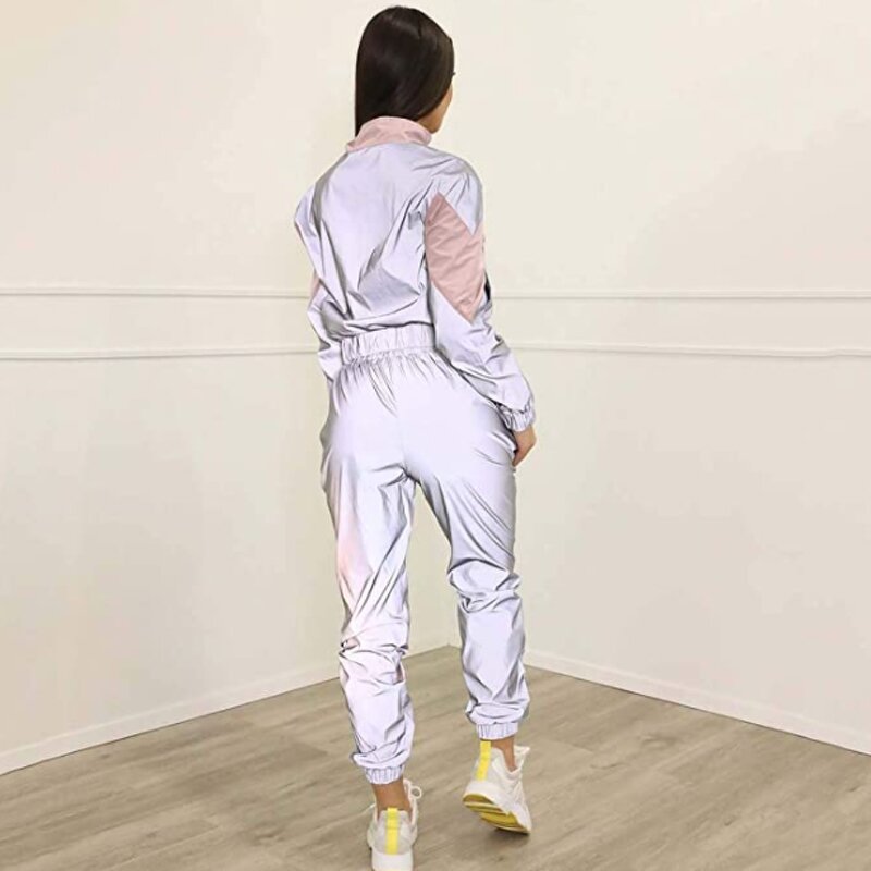 Tracksuit Factory - OEM Custom Women Reflective 2piece Set