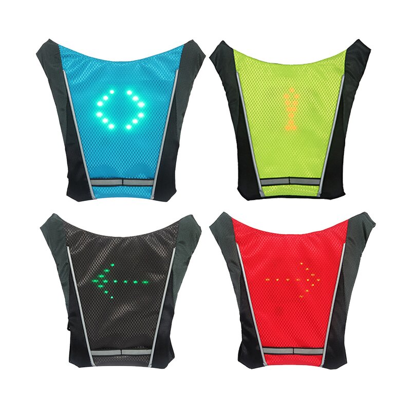 LED Safety Vest Factory - OEM Wireless Reflective Cycling Backpack