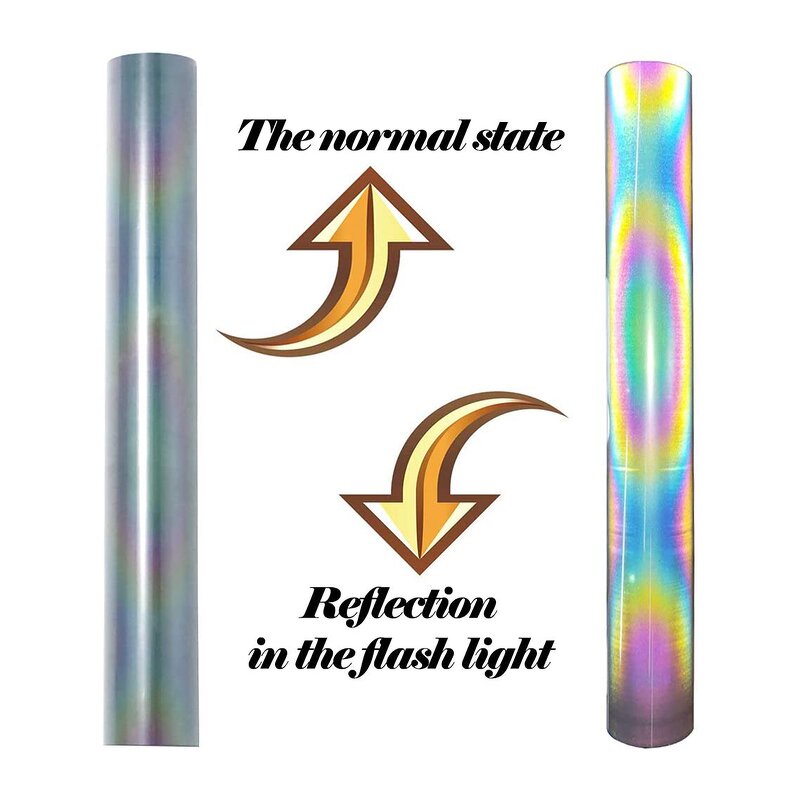 Heat Transfer Vinyl Factory - OEM PES/TPU Rainbow Reflective Film