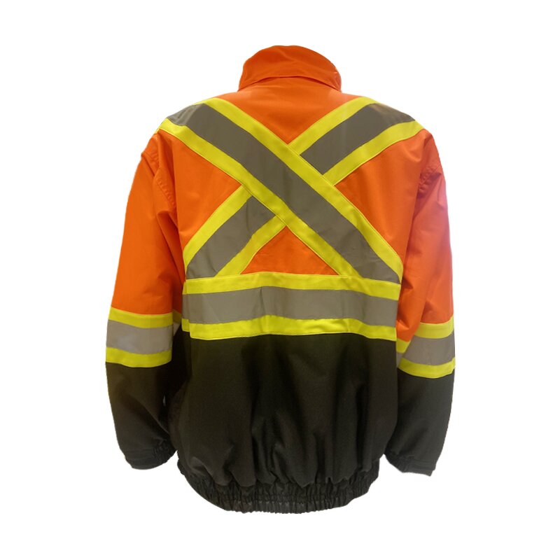 Safety Bomber Jacket Factory - OEM Hi-Viz Quilted Winter Jacket
