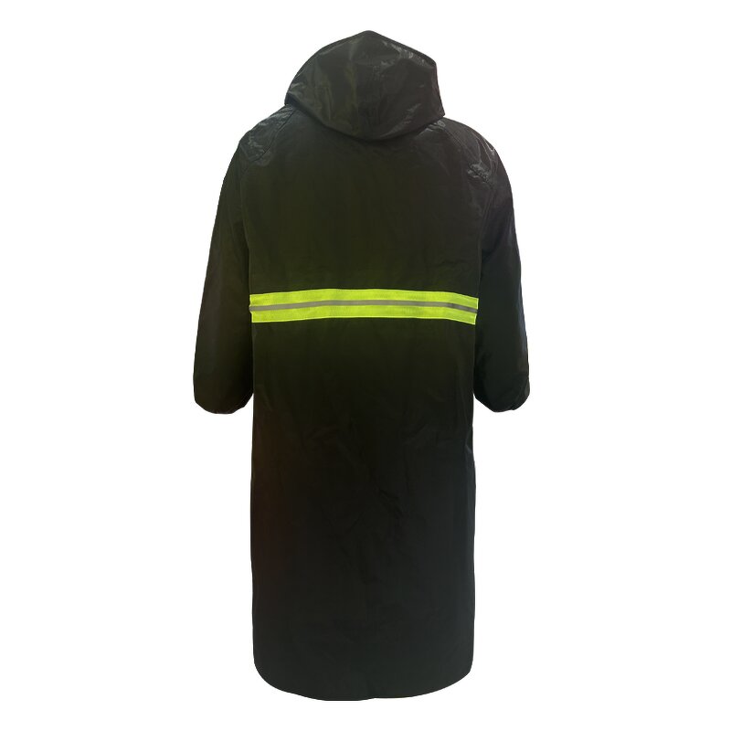 Rain Poncho Factory - OEM Hooded Safety Long Reflective Jacket