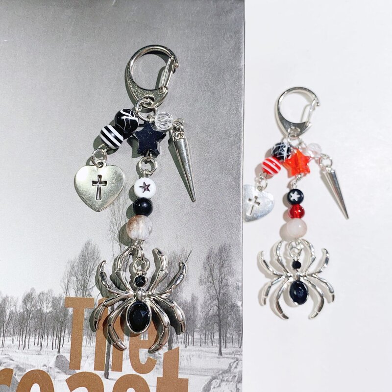 Keychain Manufacturer - Halloween Spider Pendant Keychain Dark