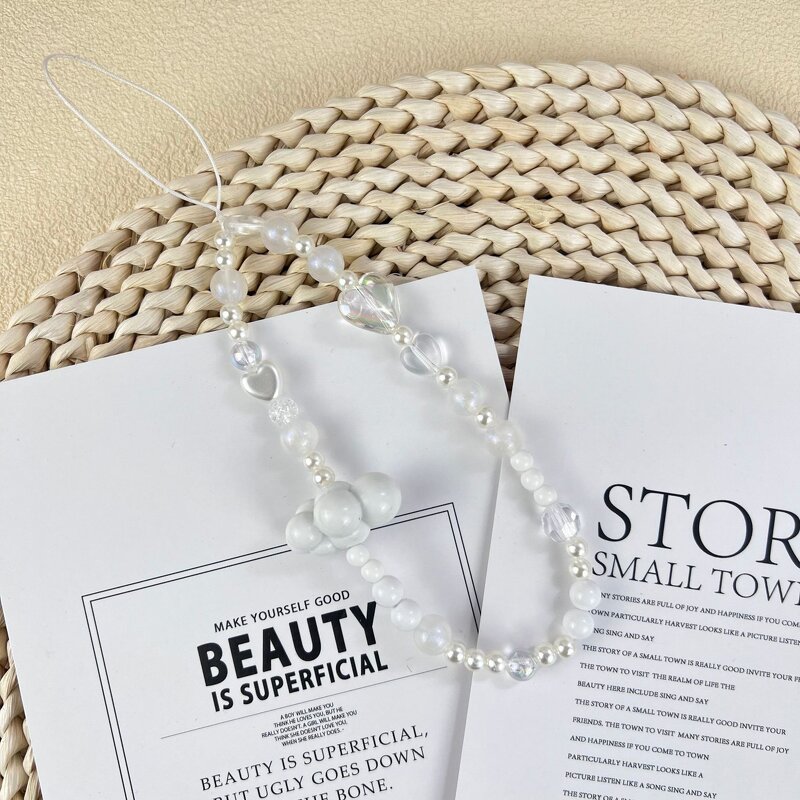 Phone Lanyard Manufacturer - Beaded Bow DIY Lanyard Label Key