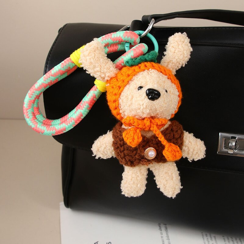 Keychain Supplier - Plush Bear Doll Pendant Handmade Niche