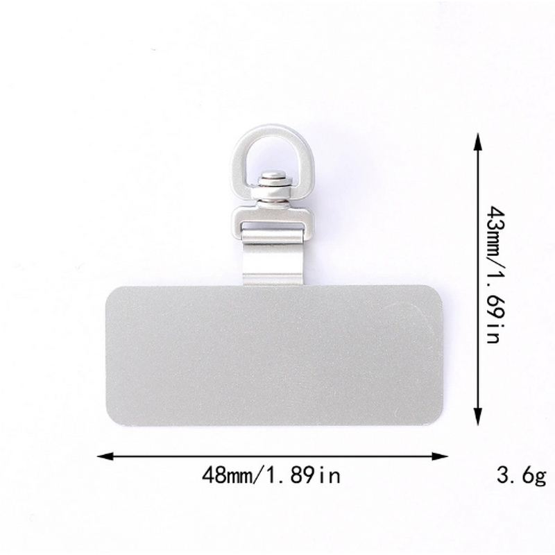 Phone Lanyard Supplier - Metal Card Clip Rotatable Anti-Loss