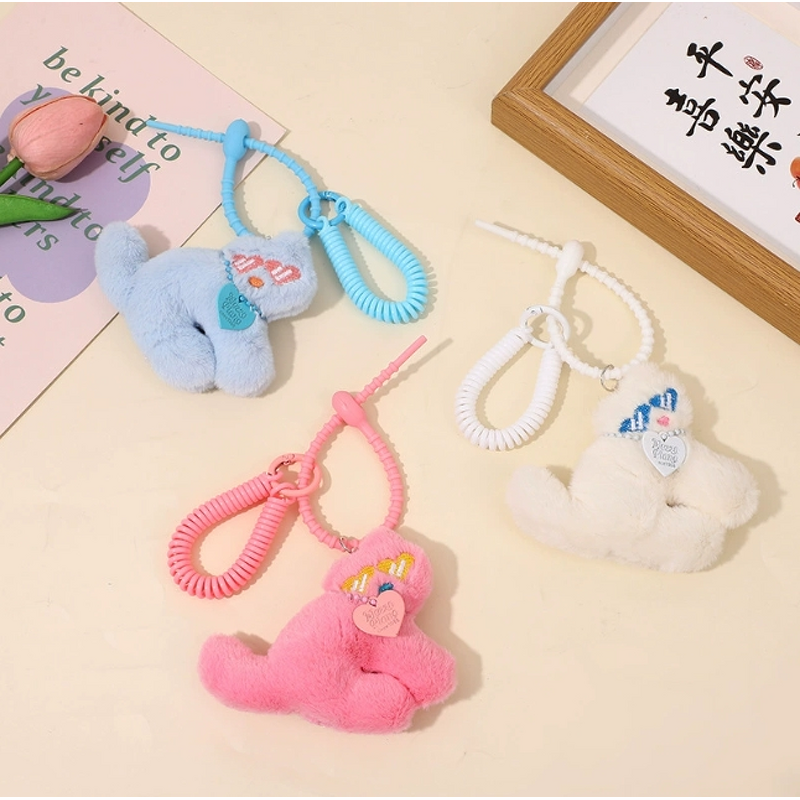 Keychain Factory - Plush Cat Keychain Cute Girl Bag Pendant