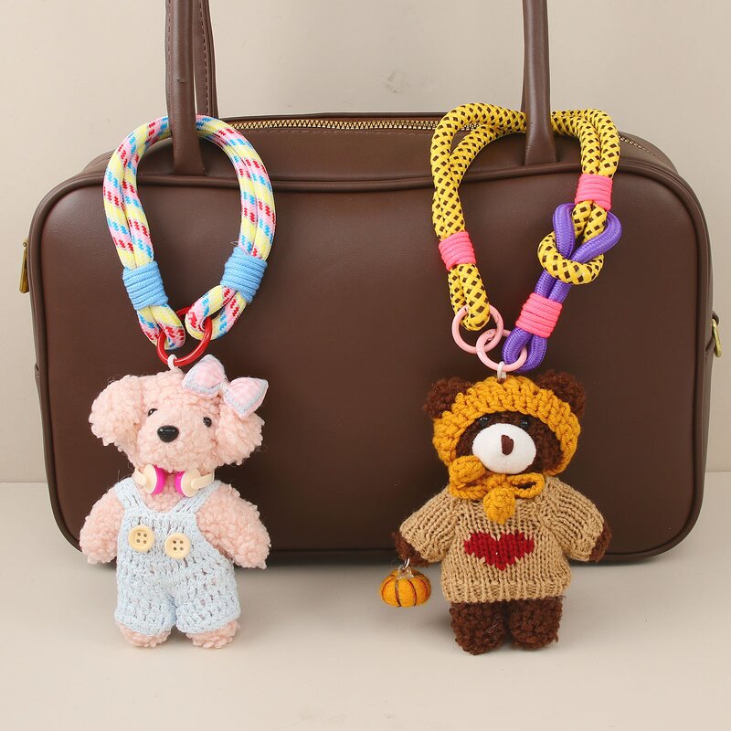 Keychain Supplier - Plush Teddy Bear Puppy Toy Bag Pendant Doll