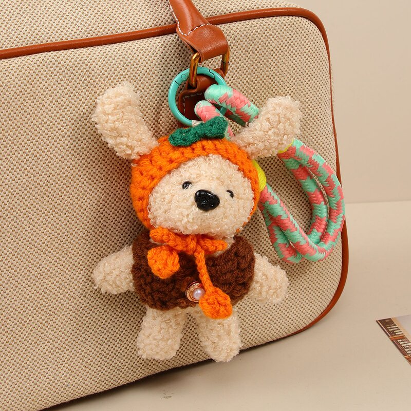 Keychain Supplier - Plush Bear Doll Pendant Handmade Niche