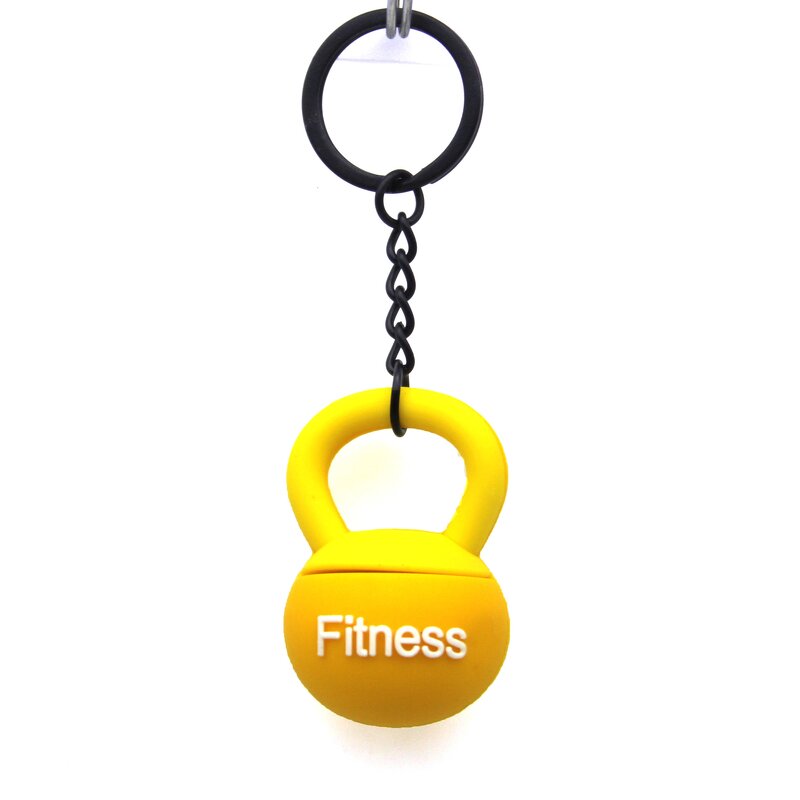Keychain Manufacturer - 3D Rubber Kettlebell Keychain Phone Case