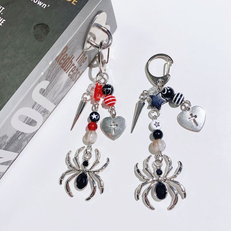Keychain Manufacturer - Halloween Spider Pendant Keychain Dark