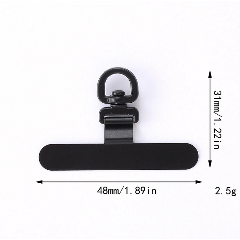 Phone Lanyard Supplier - Metal Card Clip Rotatable Anti-Loss