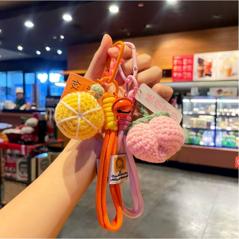 Keychain Supplier - Cartoon Woolen Backpack Keychain Inspirational