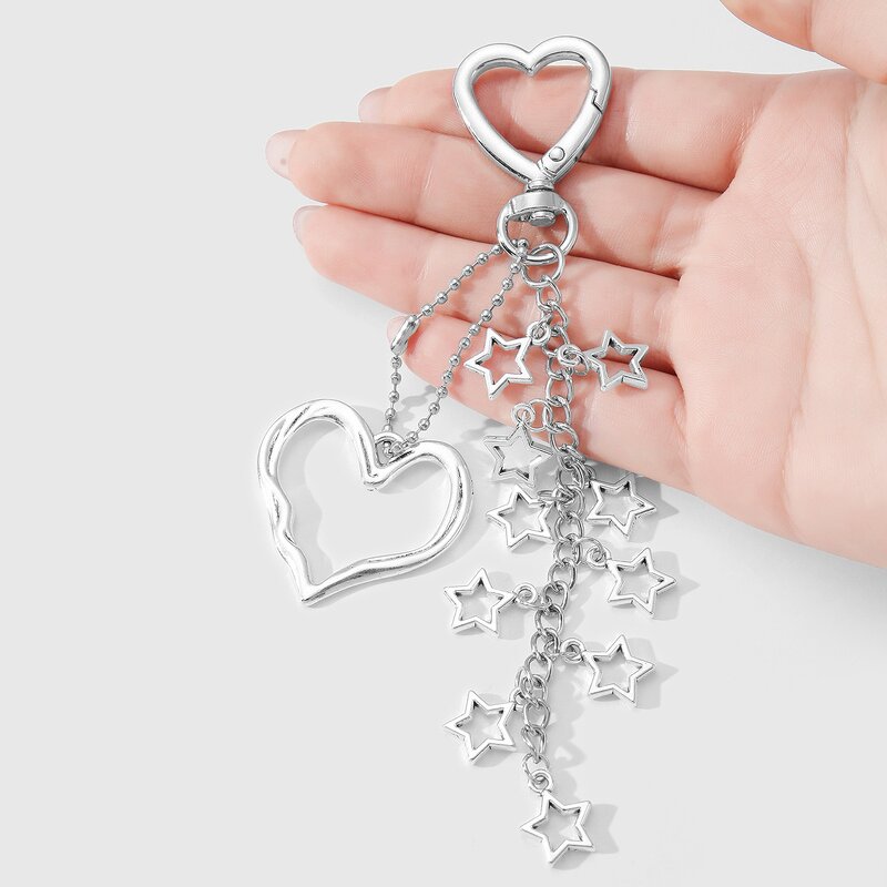 Keychain Factory - CCB Bow Resin Bead Hollow Heart Keychain