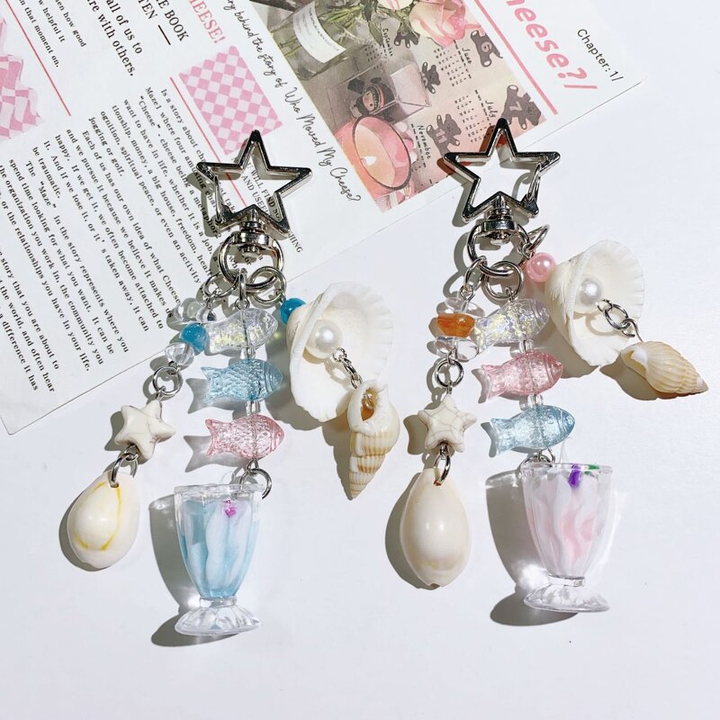 Keychain Factory - Beach Shell Ice Cream Keychain Summer Wholesale