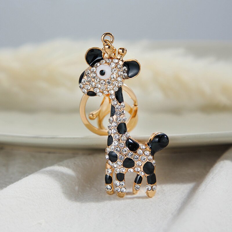 Keychain Supplier - Metal Diamond Sika Deer Keychain Wholesale