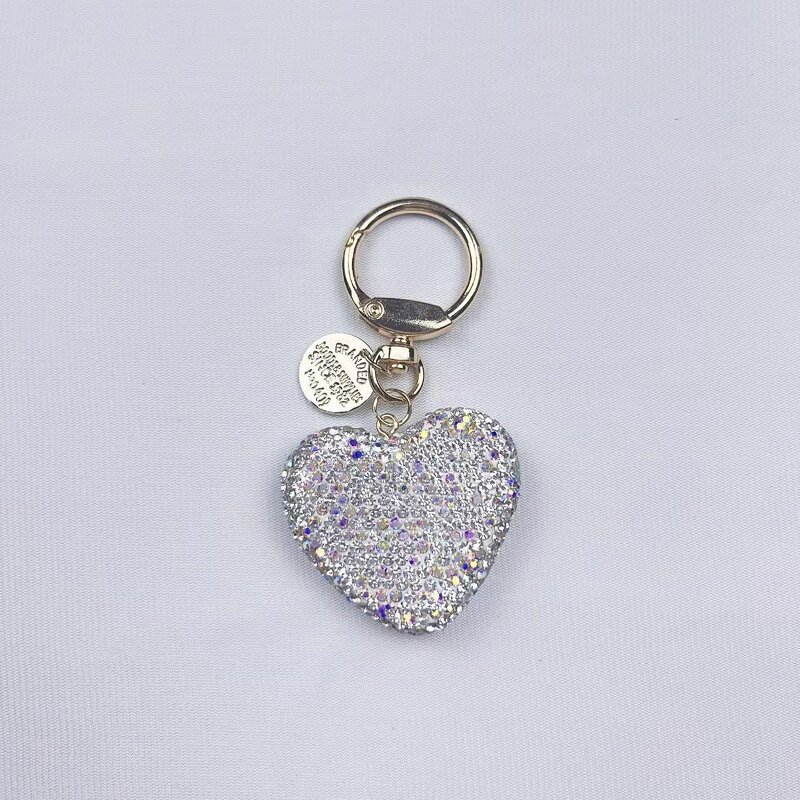 Keychain Manufacturer - Full Rhinestone Heart Keychain Zinc Alloy