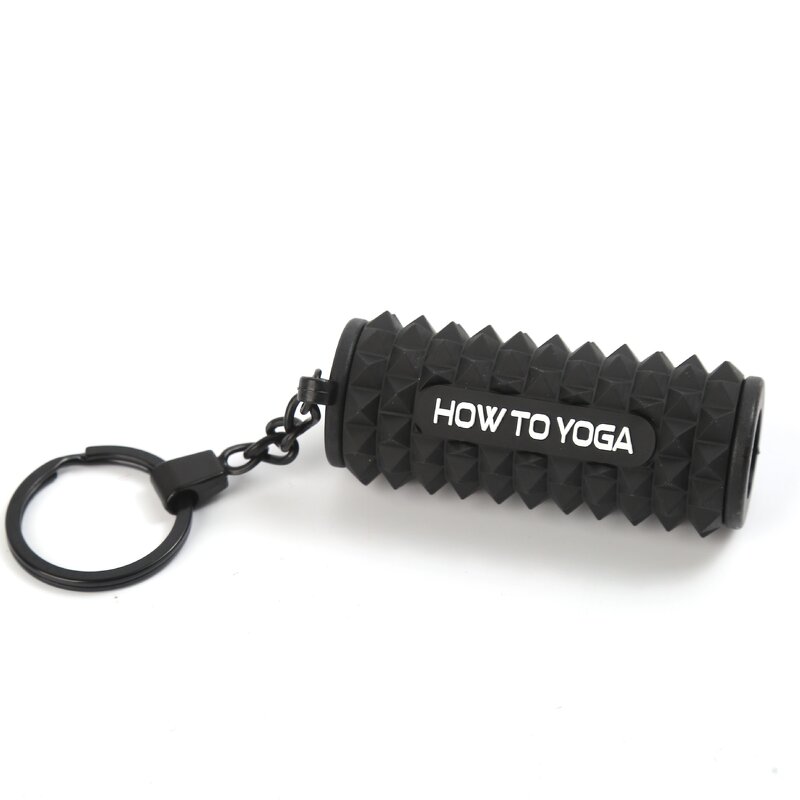 Keychain Factory - 3D Yoga Rubber Keychain Bag Hanging Decoration