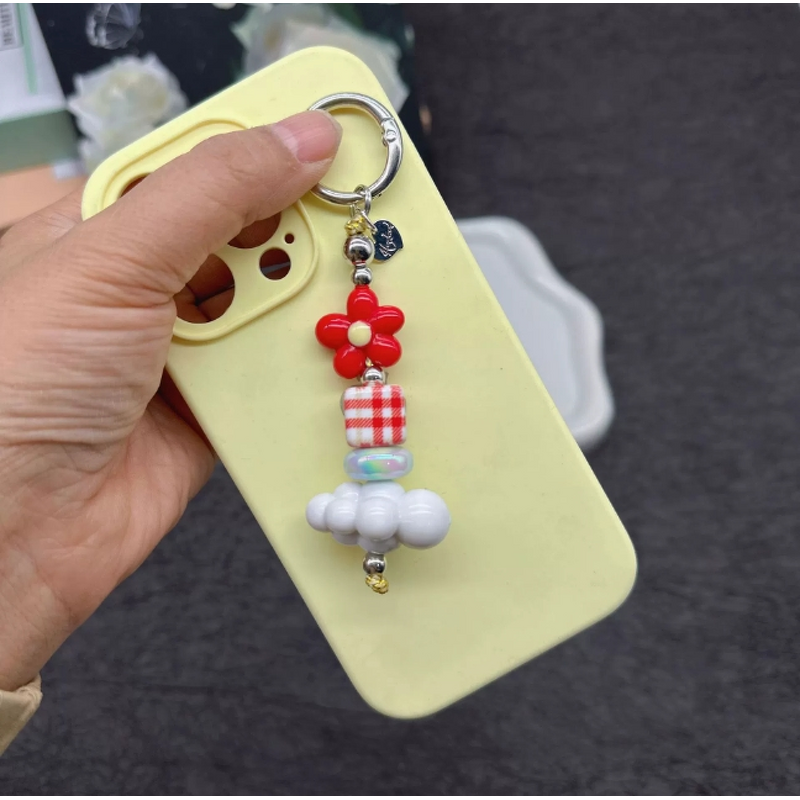 Phone Pendant Manufacturer - Cloud Bead Mobile Pendant Acrylic Bead