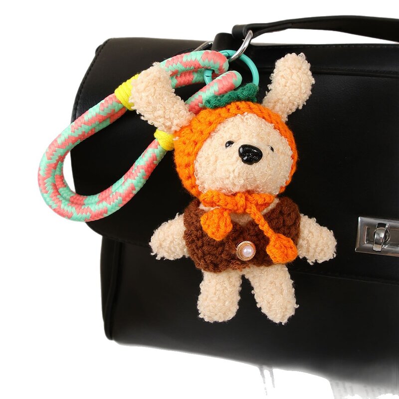 Keychain Supplier - Plush Bear Doll Pendant Handmade Niche
