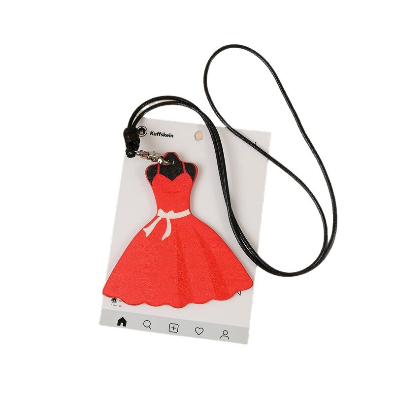 Keychain Supplier - Leather Dress Pendant Keychain Bag Accessory
