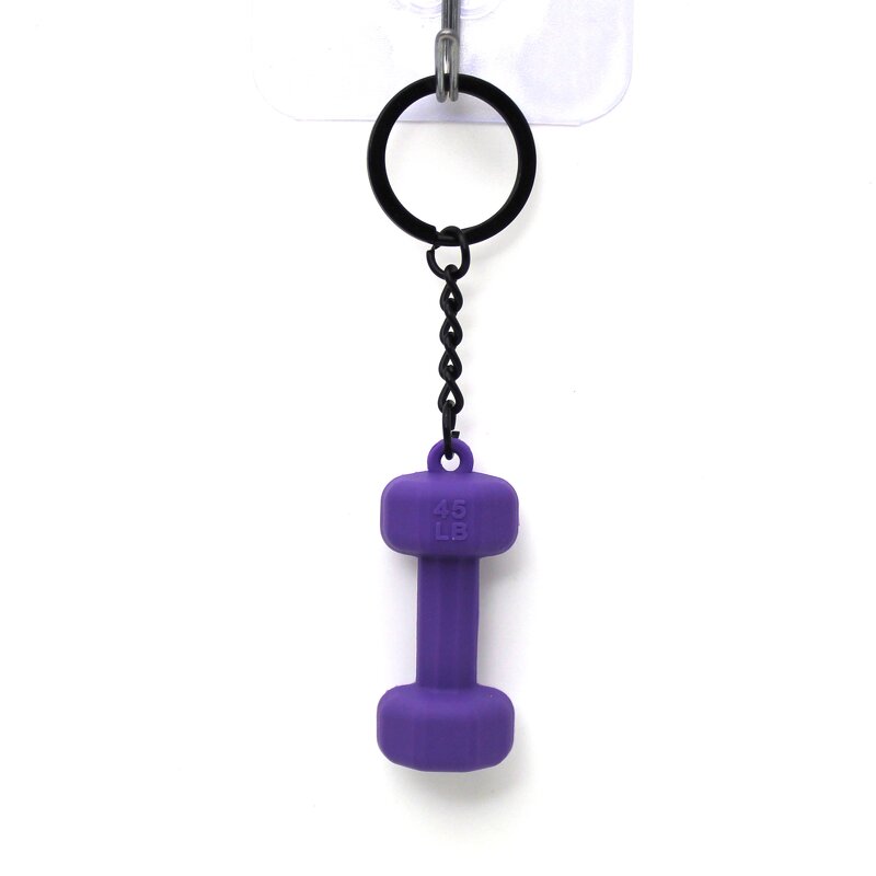 Keychain Factory - 3D Rubber Dumbbell Keychain Couple Souvenir