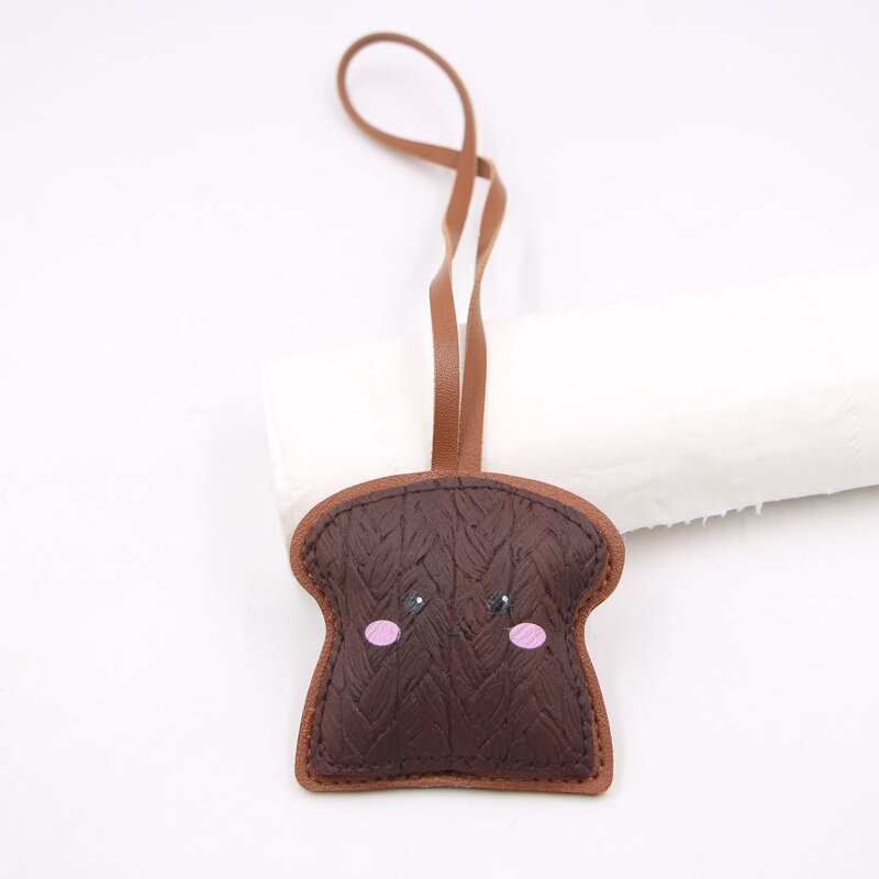 Keychain Manufacturer - Wheat Leather Toast Bread Luggage Pendant