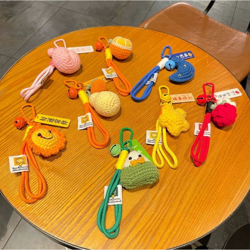 Keychain Supplier - Cartoon Woolen Backpack Keychain Inspirational