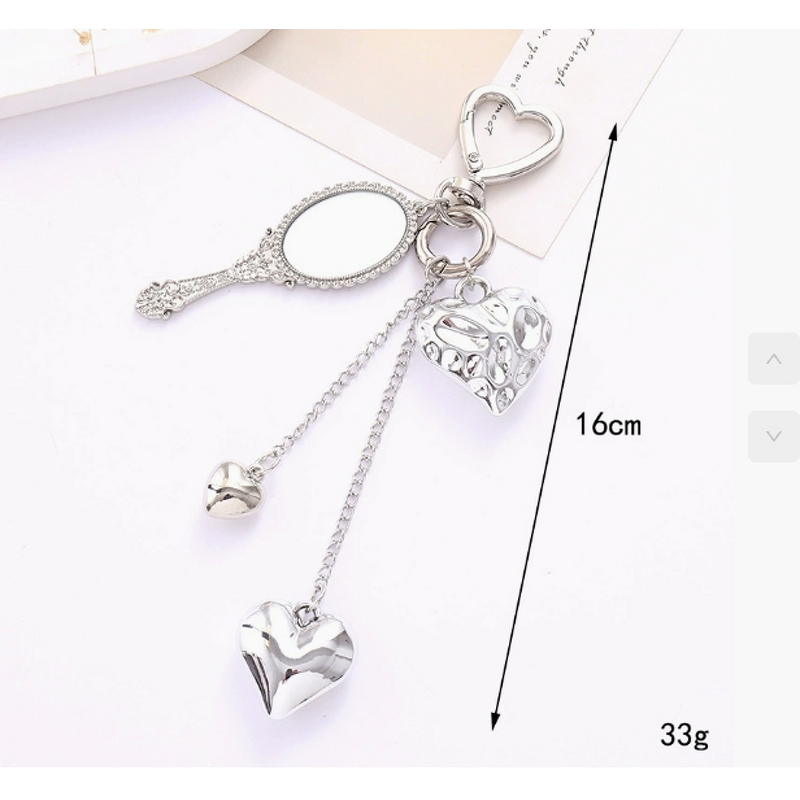 Phone Pendant Factory - Love Metal Keychain Bag Hanging Niche