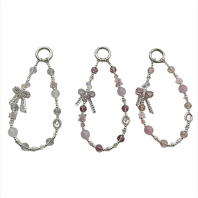 Keychain Manufacturer - Alloy Bow Crystal Resin Bead