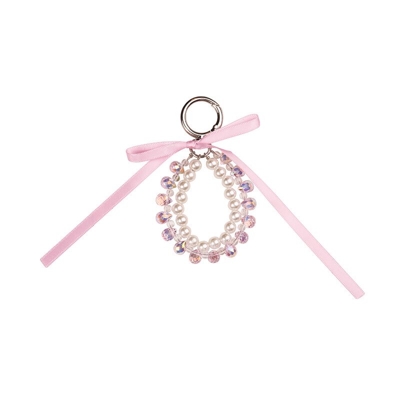 Keychain Manufacturer - Crystal Resin Pearl Ribbon Bead Chain