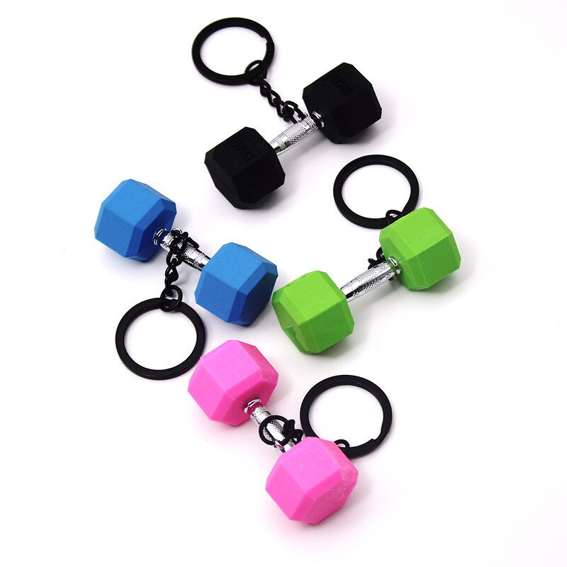 Keychain Factory - Mini Dumbbell Keychain Backpack Pendant Student