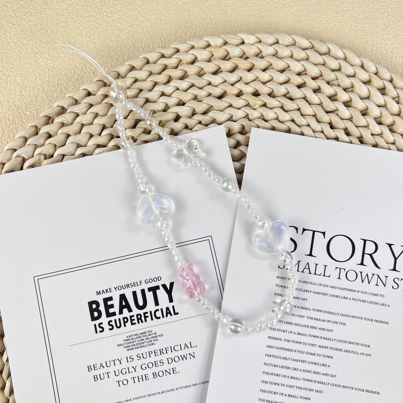 Phone Lanyard Manufacturer - Beaded Bow DIY Lanyard Label Key