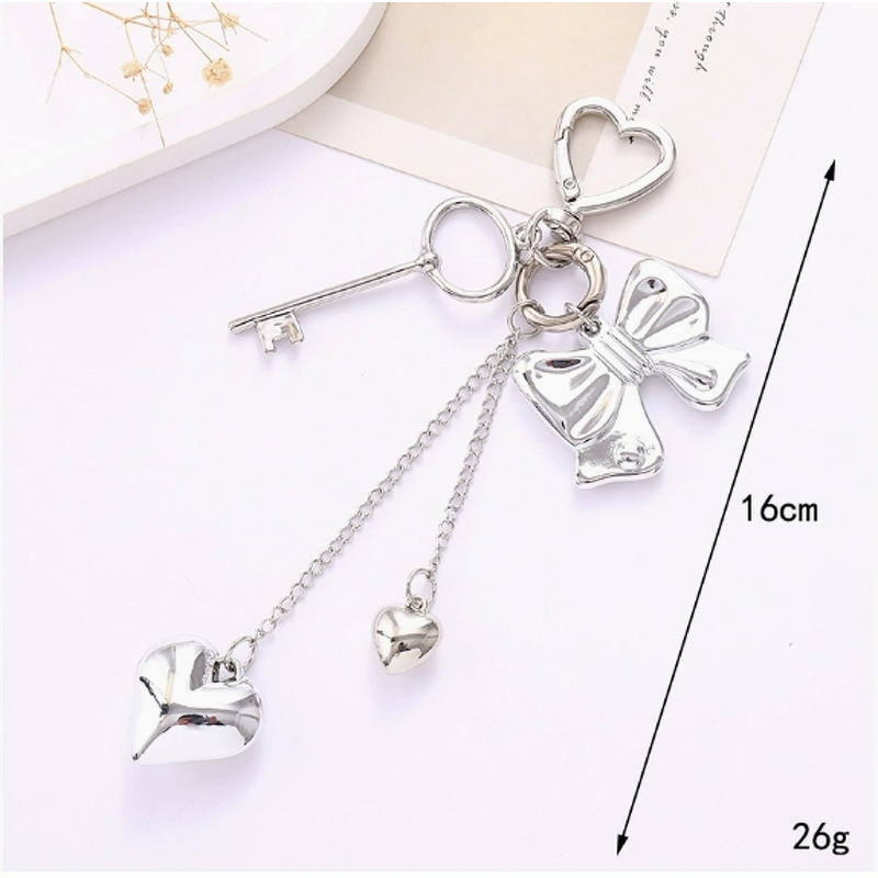 Phone Pendant Factory - Love Metal Keychain Bag Hanging Niche