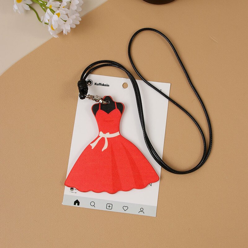 Keychain Supplier - Leather Dress Pendant Keychain Bag Accessory