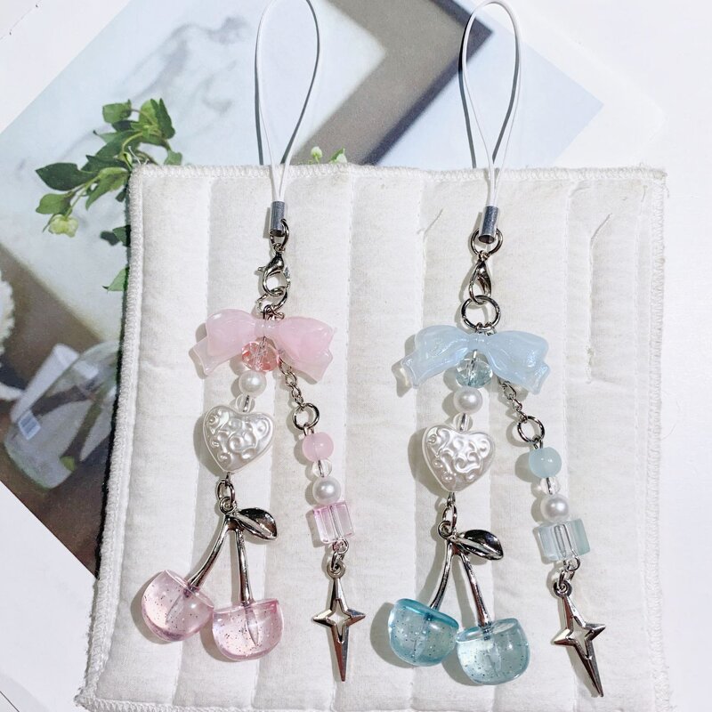 Keychain Supplier - Cherry Keychain Phone Chain Fresh Cute
