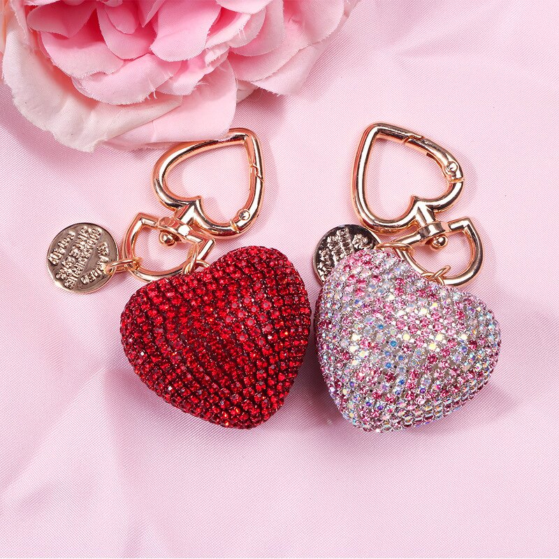 Keychain Manufacturer - Studded Diamond Key Pendant Key Chain Car