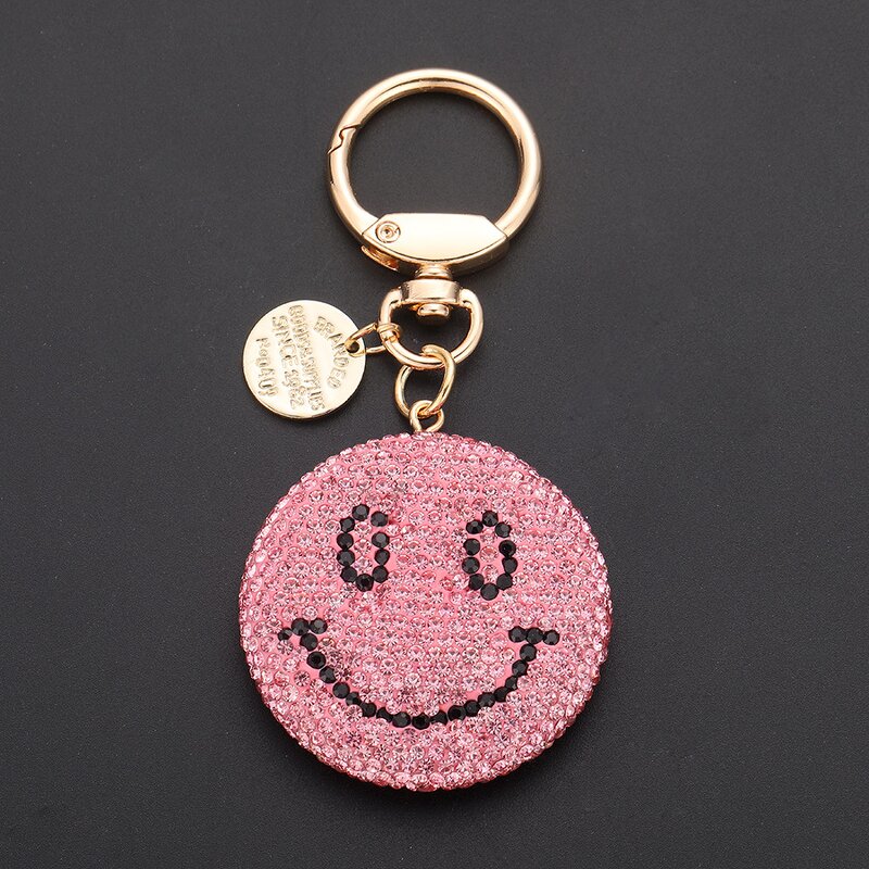 Keychain Supplier - Clay Diamond Smiling Face Keychain Personality