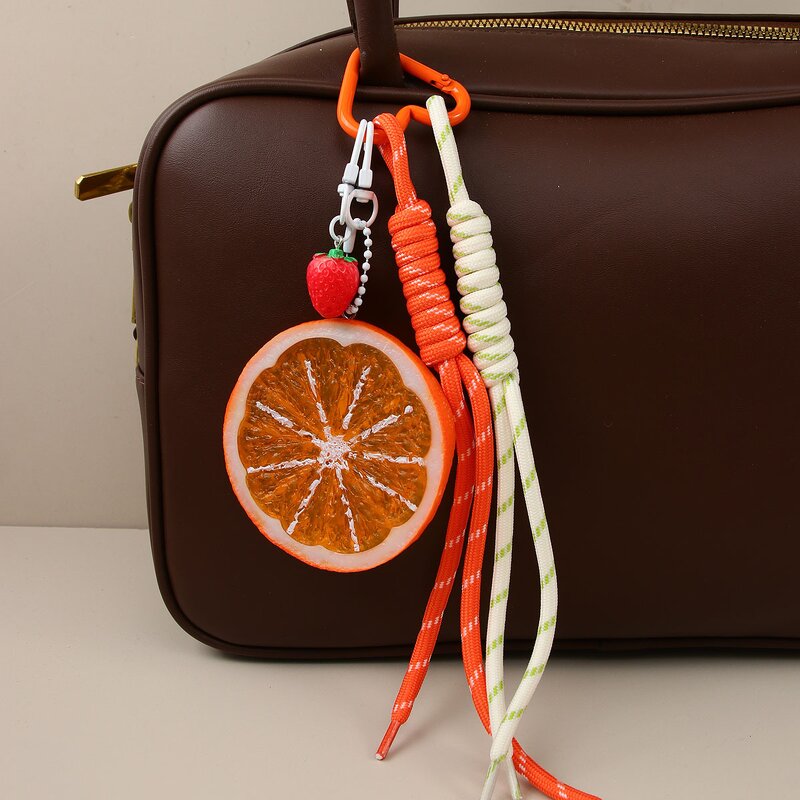 Keychain Factory - Fruit Lemon Strawberry Pendant Simple