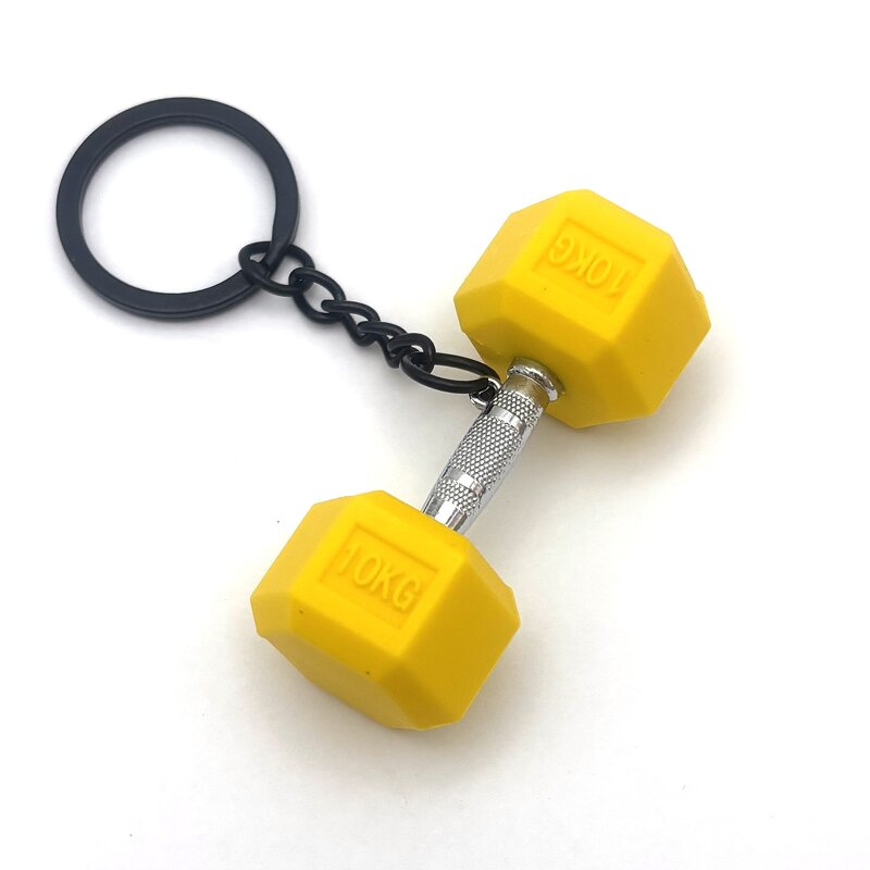 Keychain Factory - Mini Dumbbell Keychain Backpack Pendant Student